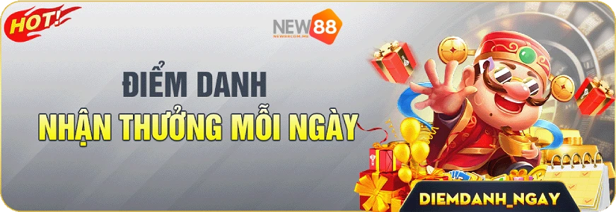 Điểm danh nhận thưởng New88