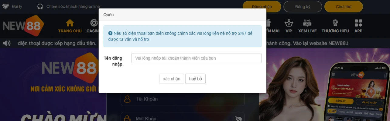 new88laymkbangsdt New88 Link Chính Thức New88 Com Khuyến Mãi Độc Quyền Mới Nhất Tôi quên mật khẩu đăng nhập New88 thì phải làm sao